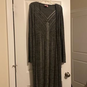 Lightweight, size L, greymaxi cardigan.